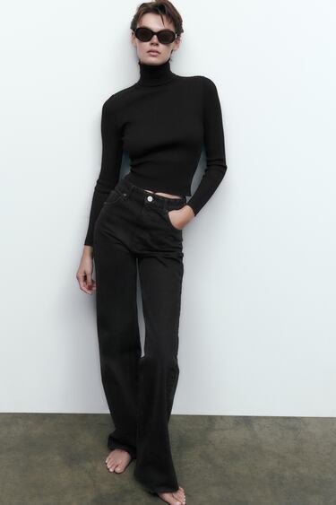 Image 0 of WIDE-LEG TRF JEANS from Zara