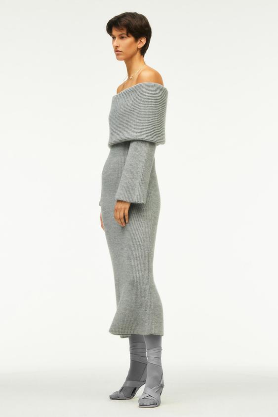 マルチウェイ ニットワンピース Limited Edition ライトグレー Zara Japan 日本 マルチウェイ ニットワンピース Limited Edition ライトグレー Zara Japan 日本
