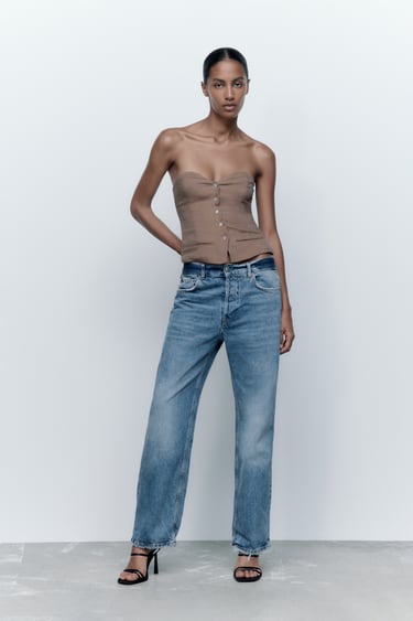 Image 0 of ZW THE RELAXED BOYFRIEND JEANS from Zara