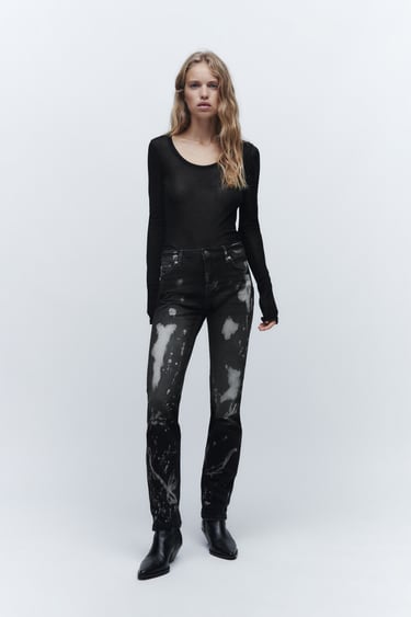 Image 0 of THE BLEACHED JEANS from Zara