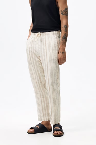 Image 0 of JACQUARD TROUSERS from Zara