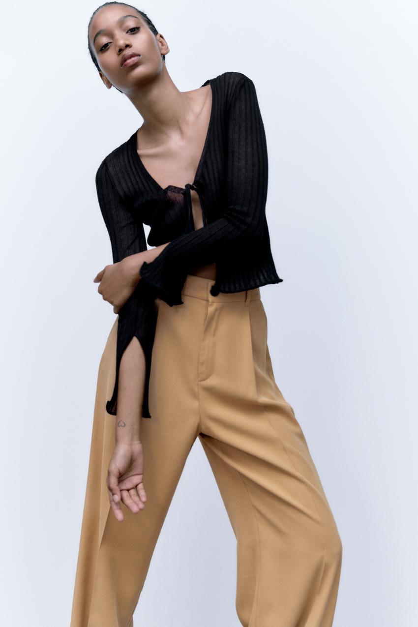 Zara camel trousers 5427 Clearance