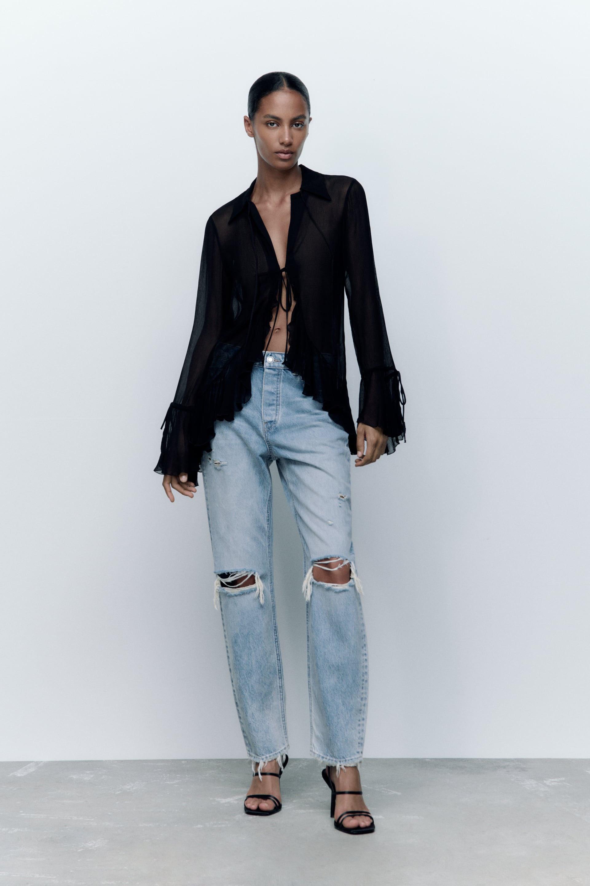 Mutton Cook a meal Fleeting ZW THE RELAXED SLIM BOYFRIEND JEANS - Blue | ZARA United States