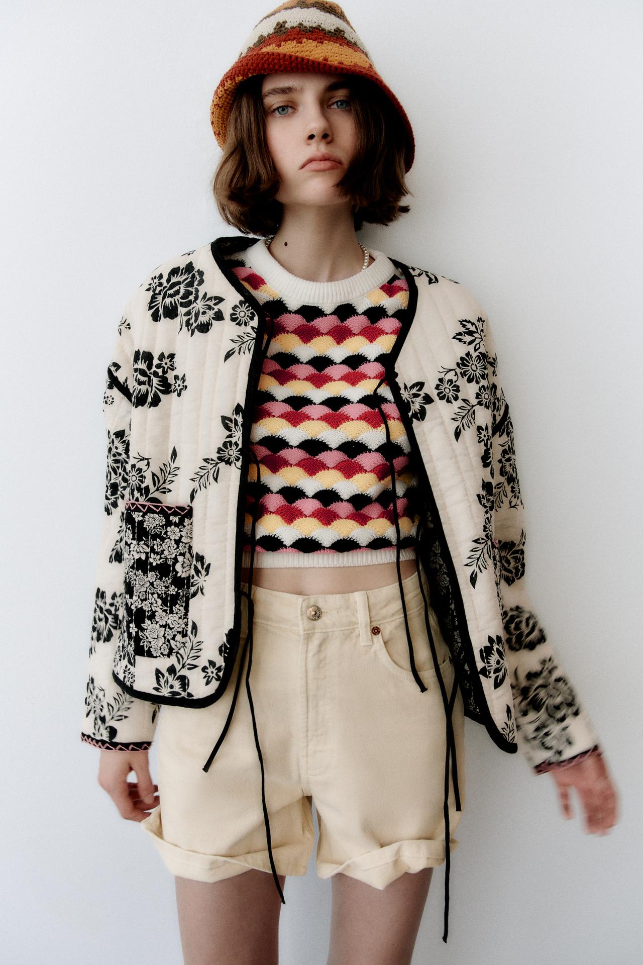PRINTED QUILTED JACKET