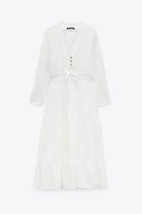 カットワーク刺繍ワンピース ホワイト Zara Japan 日本 カットワーク刺繍ワンピース ホワイト Zara Japan 日本