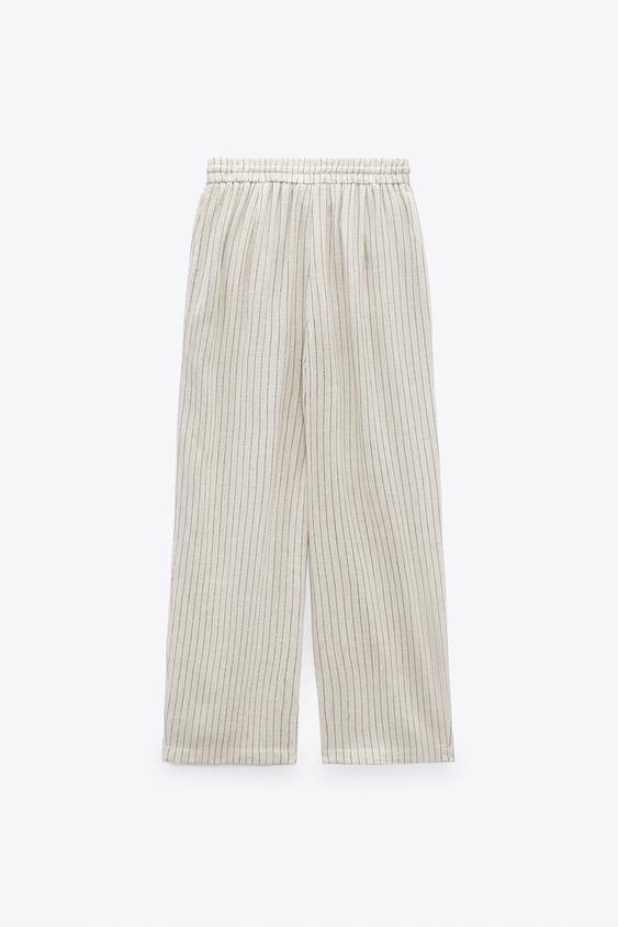 PANTALÓN RAYAS - Natural | ZARA España