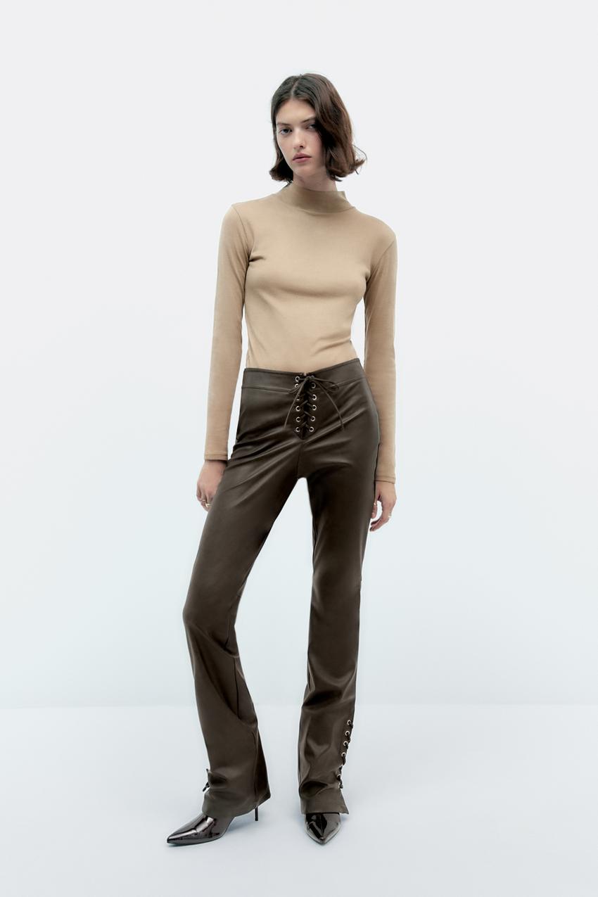 Zara side zip trousers Clearance
