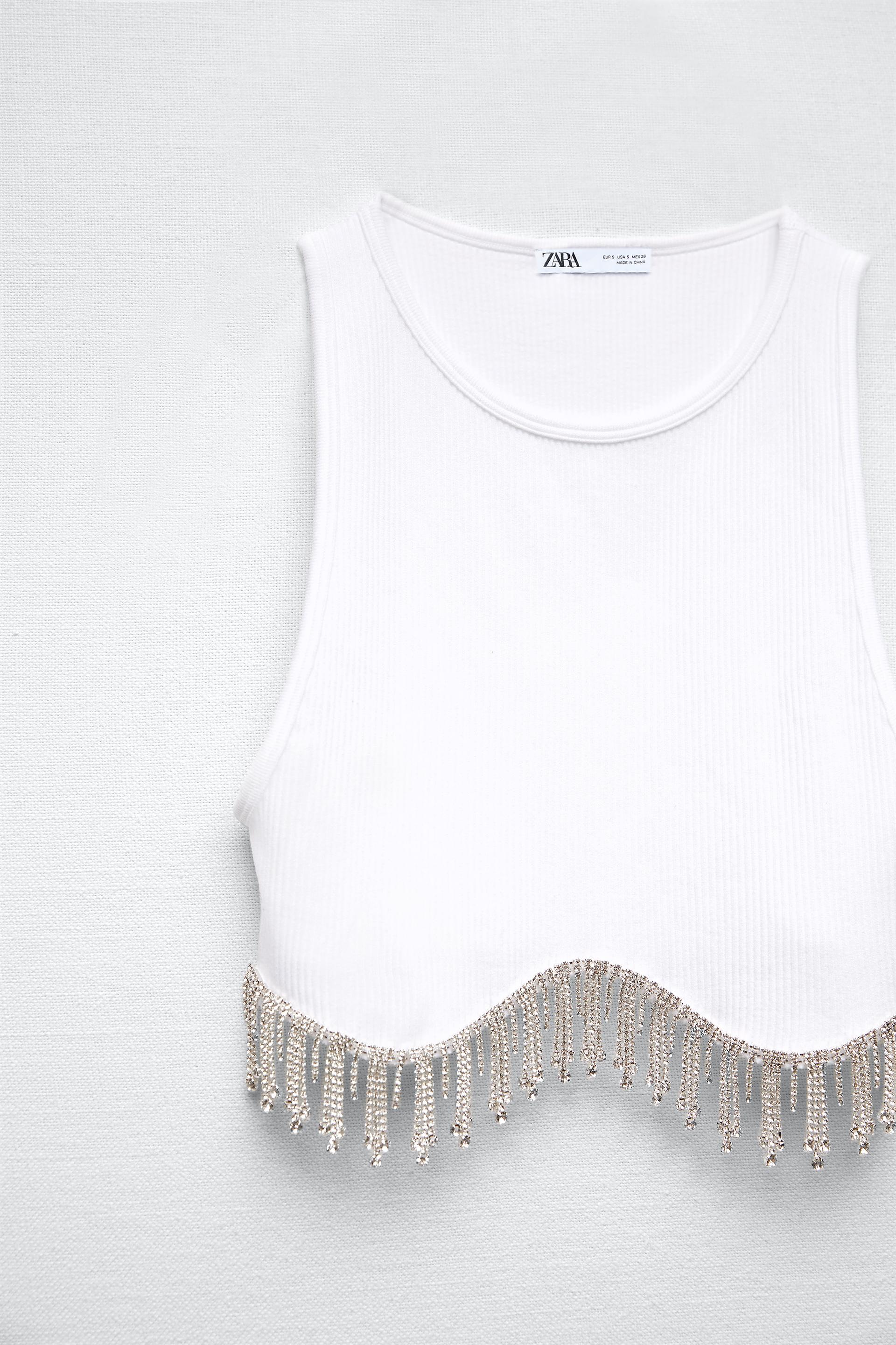 Jewel top zara Clearance