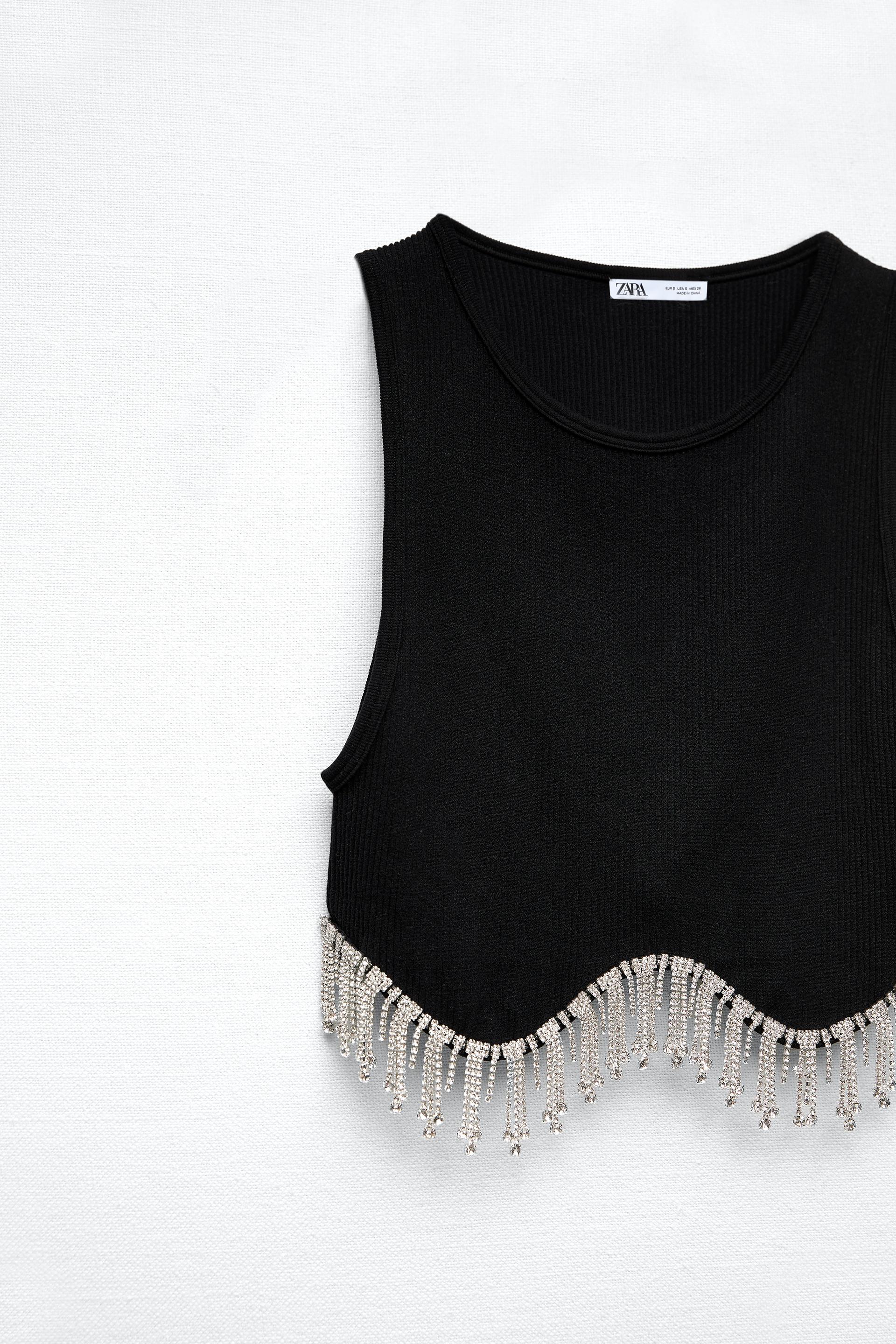 Jewel top zara Clearance