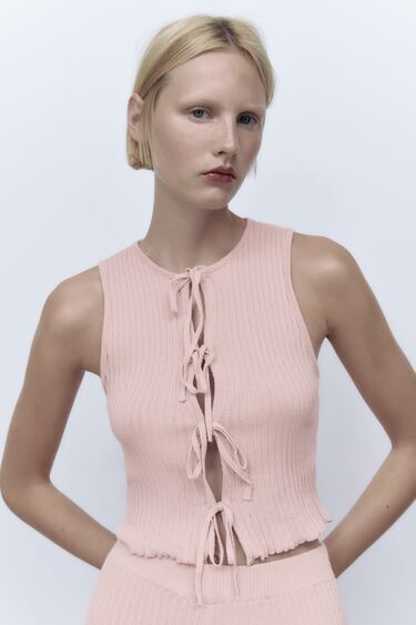 Image 0 of RIBBED TOP from Zara
