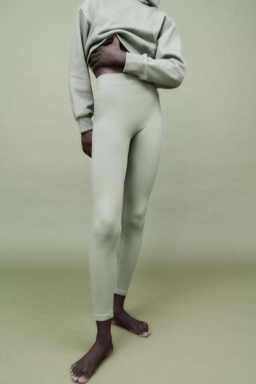 Zara limitless contour collection khaki leggings Outlet