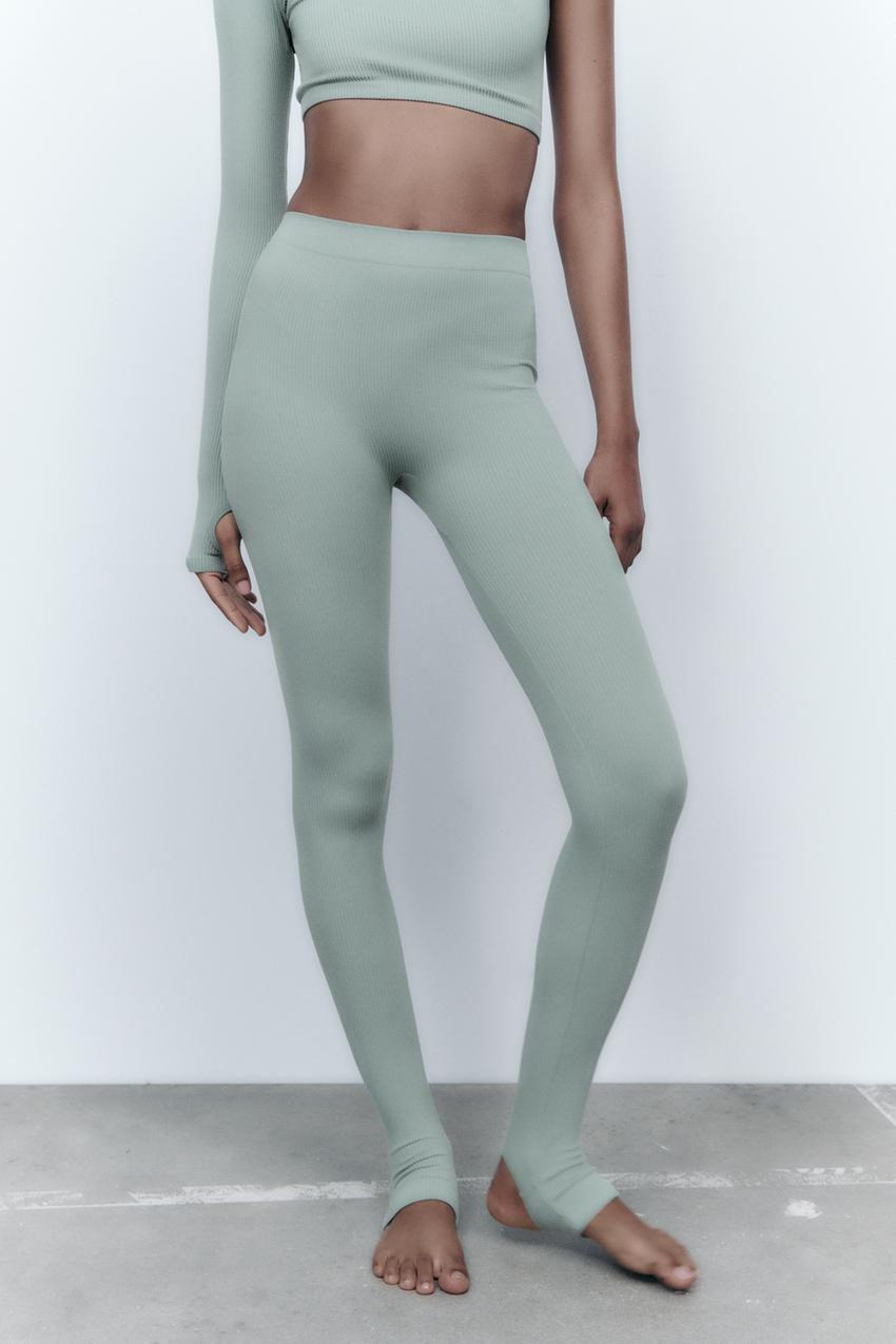 Zara green leggings Clearance