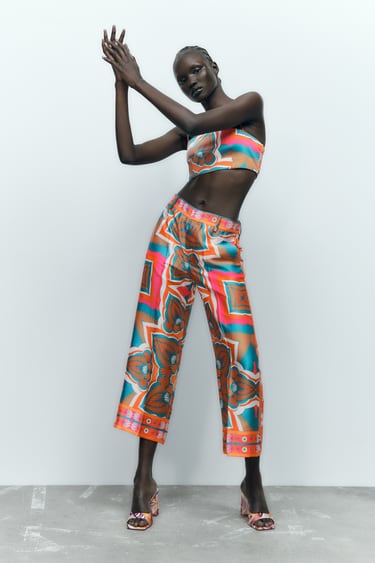 Image 0 of PRINT CULOTTES from Zara