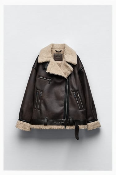 Image 0 of DOUBLE-SIDED BELTED JACKET from Zara