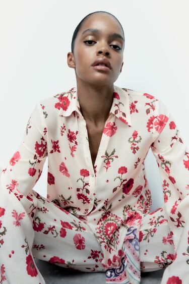 Image 0 of FLORAL PRINT SHIRT from Zara