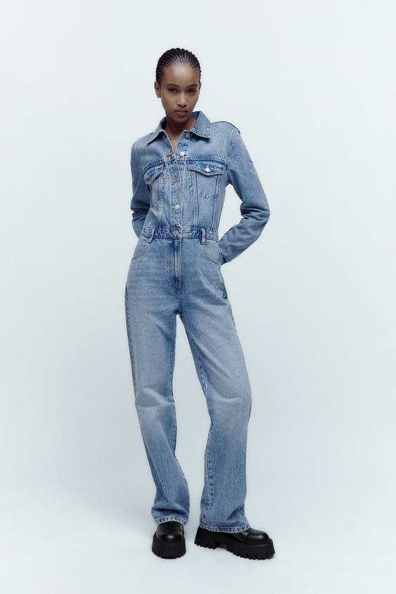 Zara jean jumpsuit Clearance