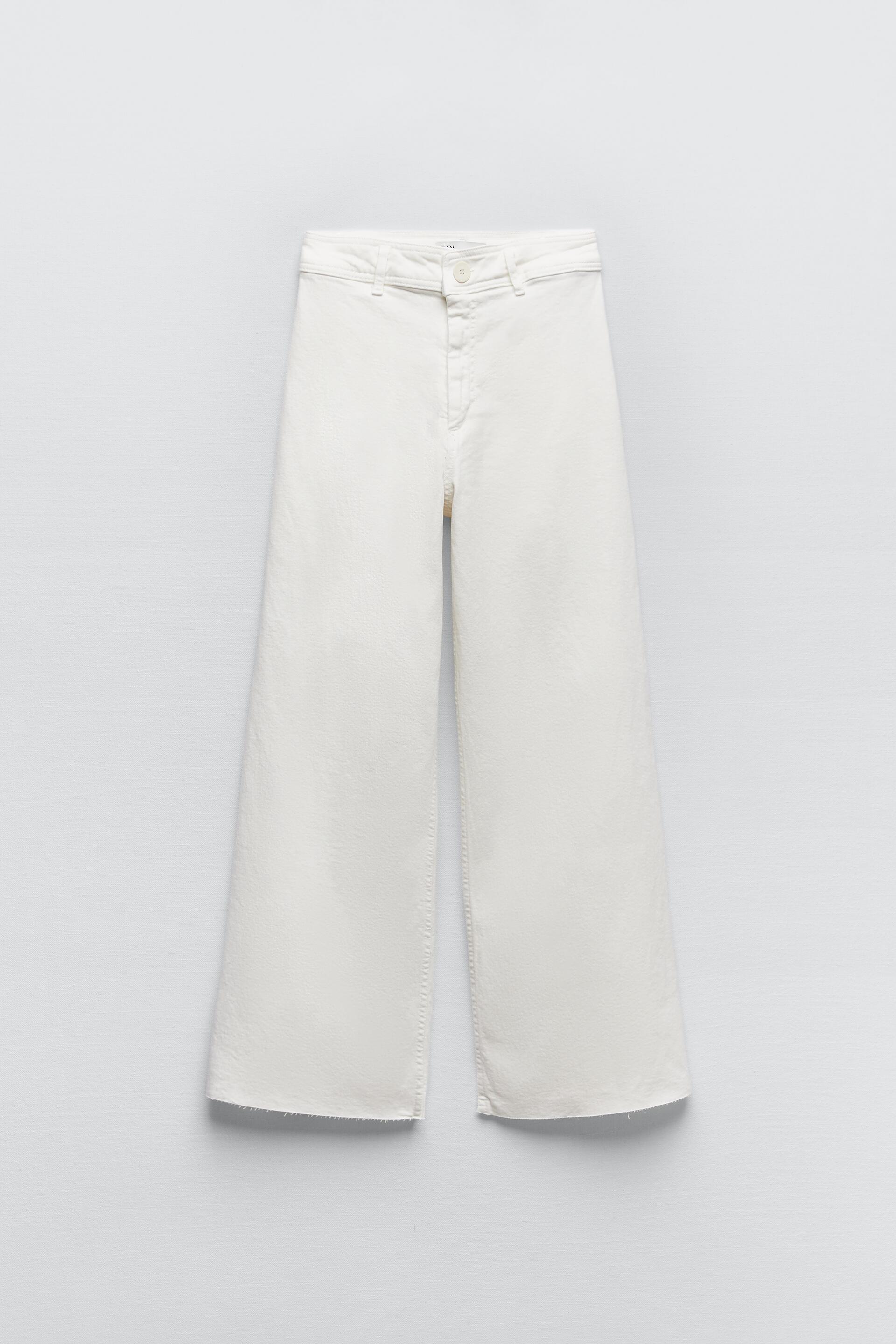 Zara straight jeans white Clearance