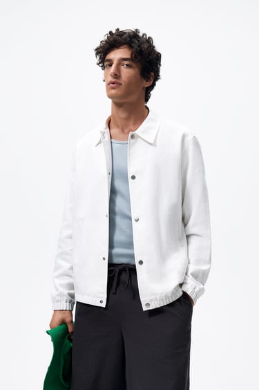 ภาพ 0 จาก เสื้อแจ็กเก็ตผ้าฝ้าย - ผ้าลินิน จาก Zara