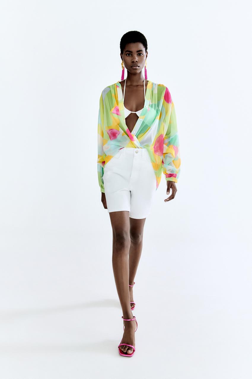 Zara multicoloured blouse Clearance