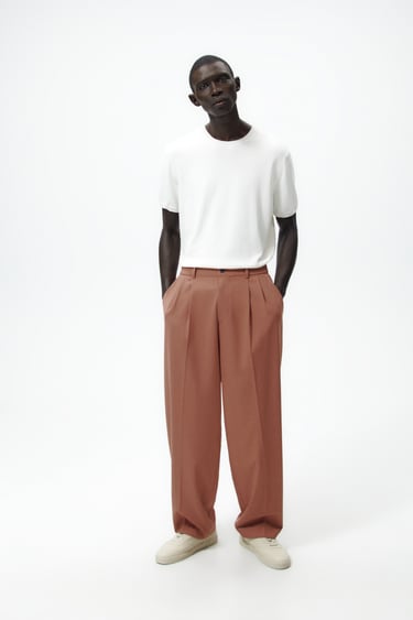 Image 0 of WIDE FIT TROUSERS from Zara