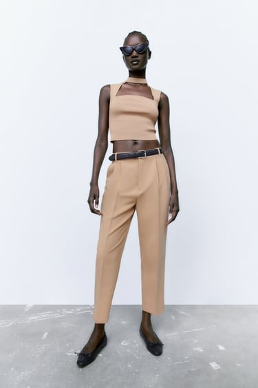 Image 0 of DARTED TROUSERS from Zara