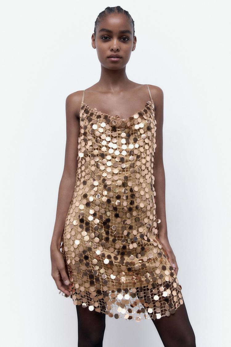 Εικόνα 1 του ΜΙΝΙ ΦΟΡΕΜΑ ΜΕ ΠΟΥΛΙΕΣ από Zara