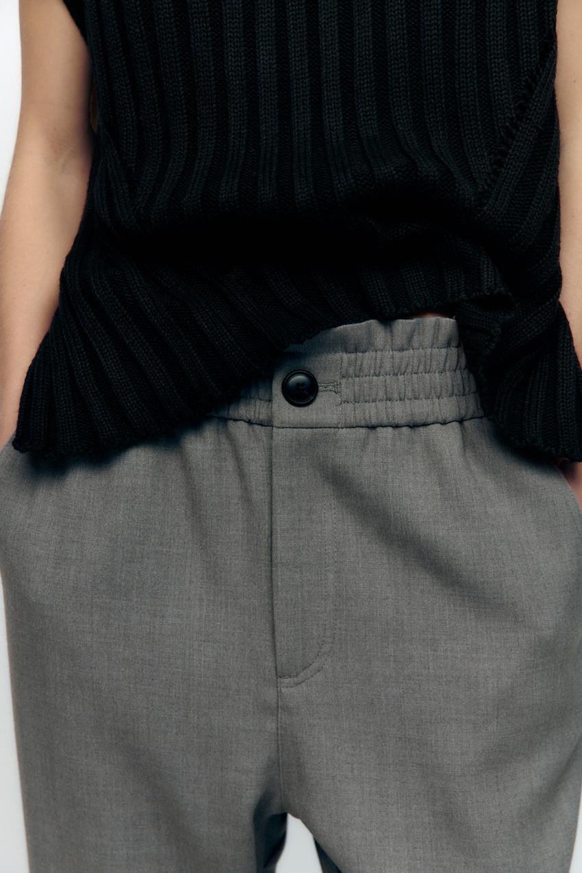 Zara stretch waist trousers Clearance