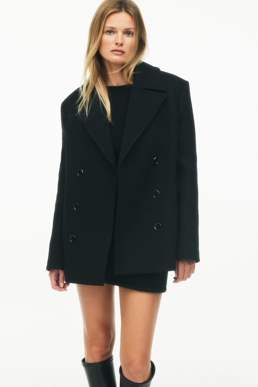 Zara short wool coat Clearance