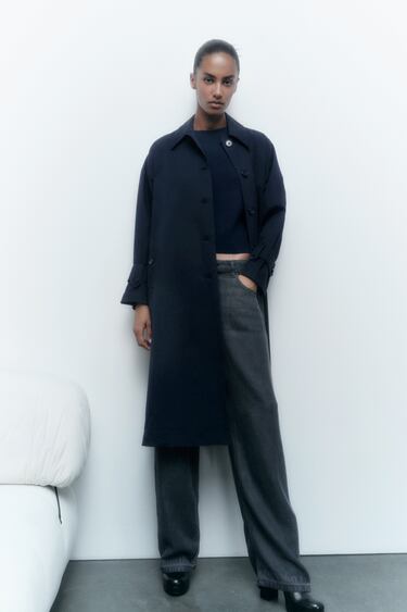 Image 0 of OVERSIZE TRENCH COAT WITH BELT from Zara
