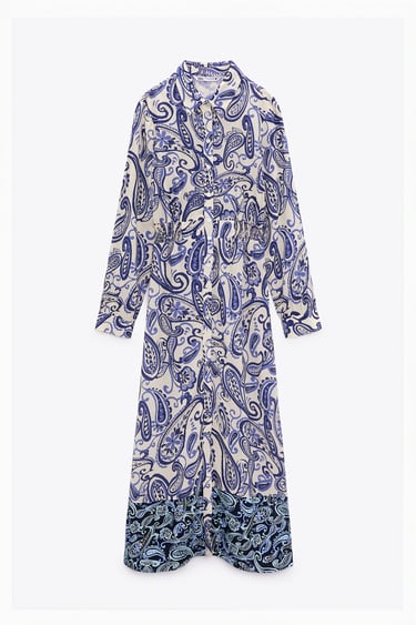 Pamje 0 nga PRINTED SHIRT DRESS të Zara-s