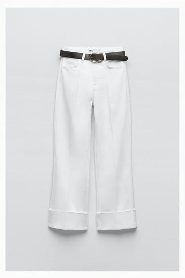 Image 0 of Z1975 HIGH-RISE STRAIGHT JEANS WITH BELT from Zara