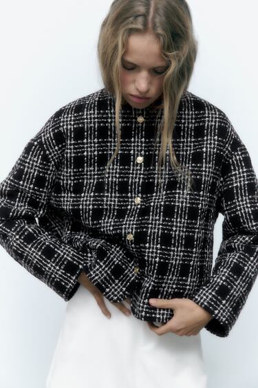Image 0 of TEXTURED PUFFER JACKET from Zara