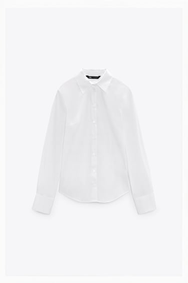Image 0 of FITTED POPLIN SHIRT from Zara