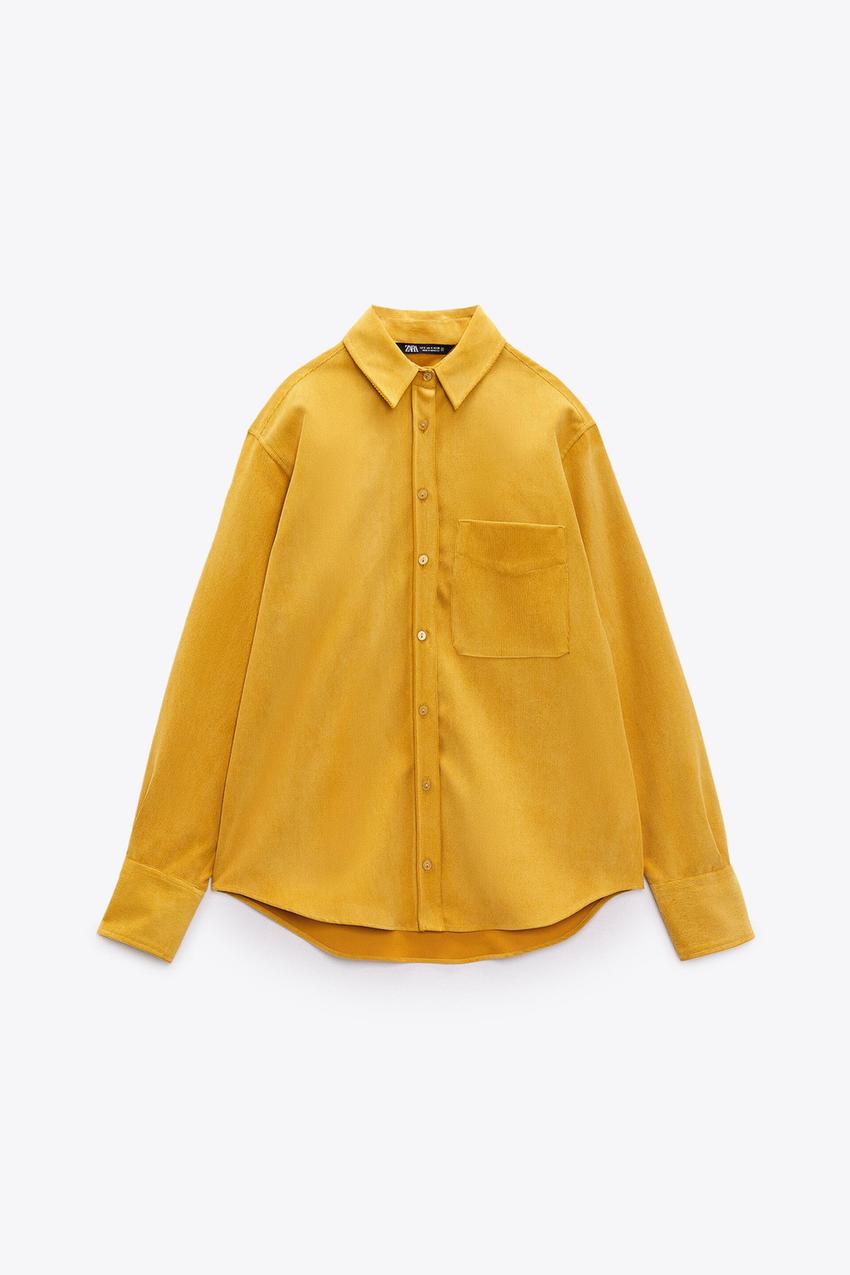 Zara women's corduroy shirt Outlet
