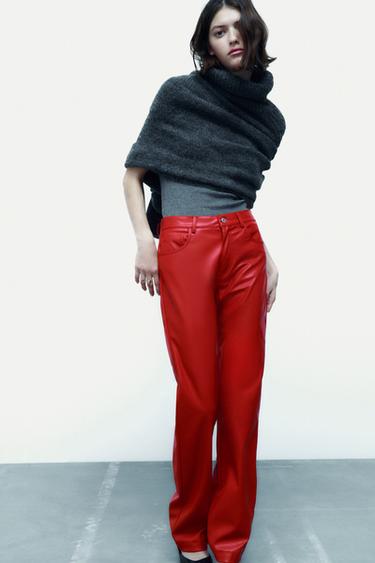 レッドパンツ レディース 最新コレクション Zara 日本 レッドパンツ レディース 最新コレクション Zara 日本