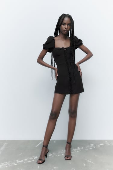 Image 0 of CORSETRY-INSPIRED MINI DRESS from Zara