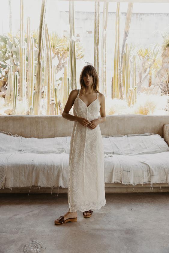 エンブロイダリー チュールワンピース エクリュ Zara Japan 日本 エンブロイダリー チュールワンピース エクリュ Zara Japan 日本