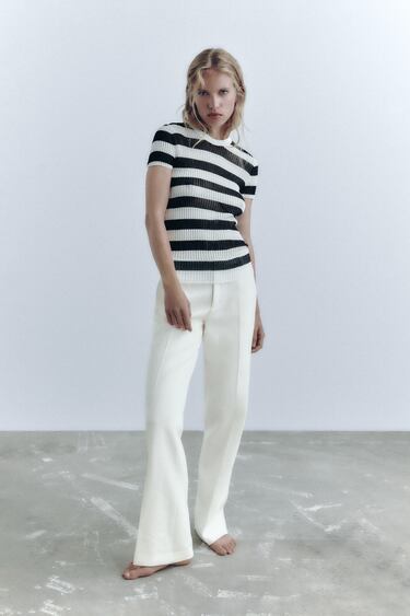Image 0 of STRIPED T­SHIRT from Zara