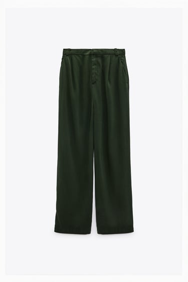 Image 0 of WIDE-LEG TROUSERS WITH DARTS from Zara