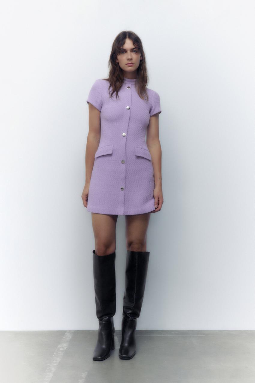 Zara lilac mini dress Clearance