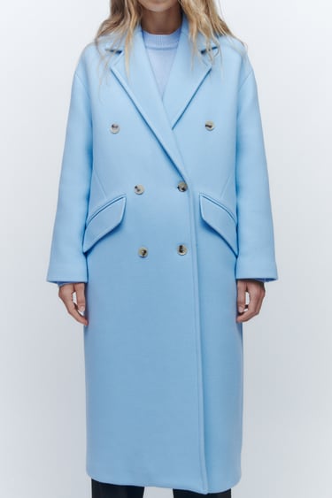 Image 0 of WOOL BLEND OVERSIZED COAT from Zara