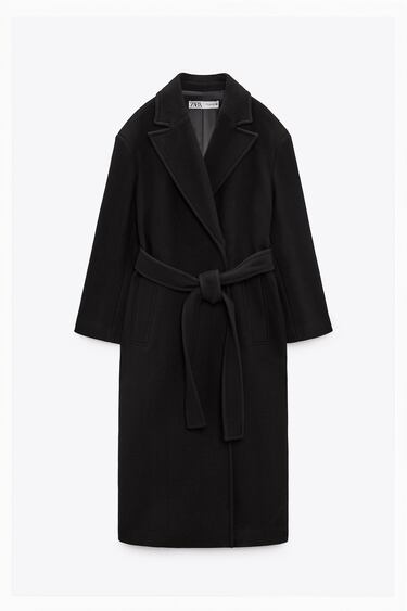Image 0 of BELTED WOOL BLEND COAT - LIMITED EDITION from Zara