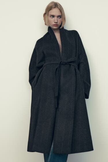 Image 0 of PINSTRIPE COAT - LIMITED EDITION from Zara