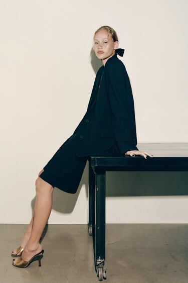 Image 0 of WOOL BLEND LONG BERMUDA SHORTS from Zara