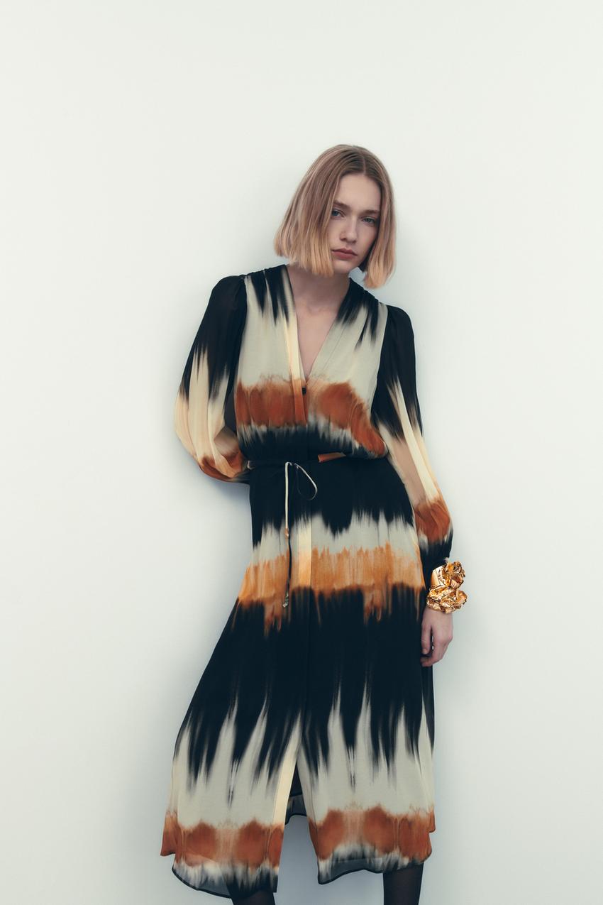 Εικόνα 1 του ΜΙΝΤΙ ΦΟΡΕΜΑ TIE DYE από Zara