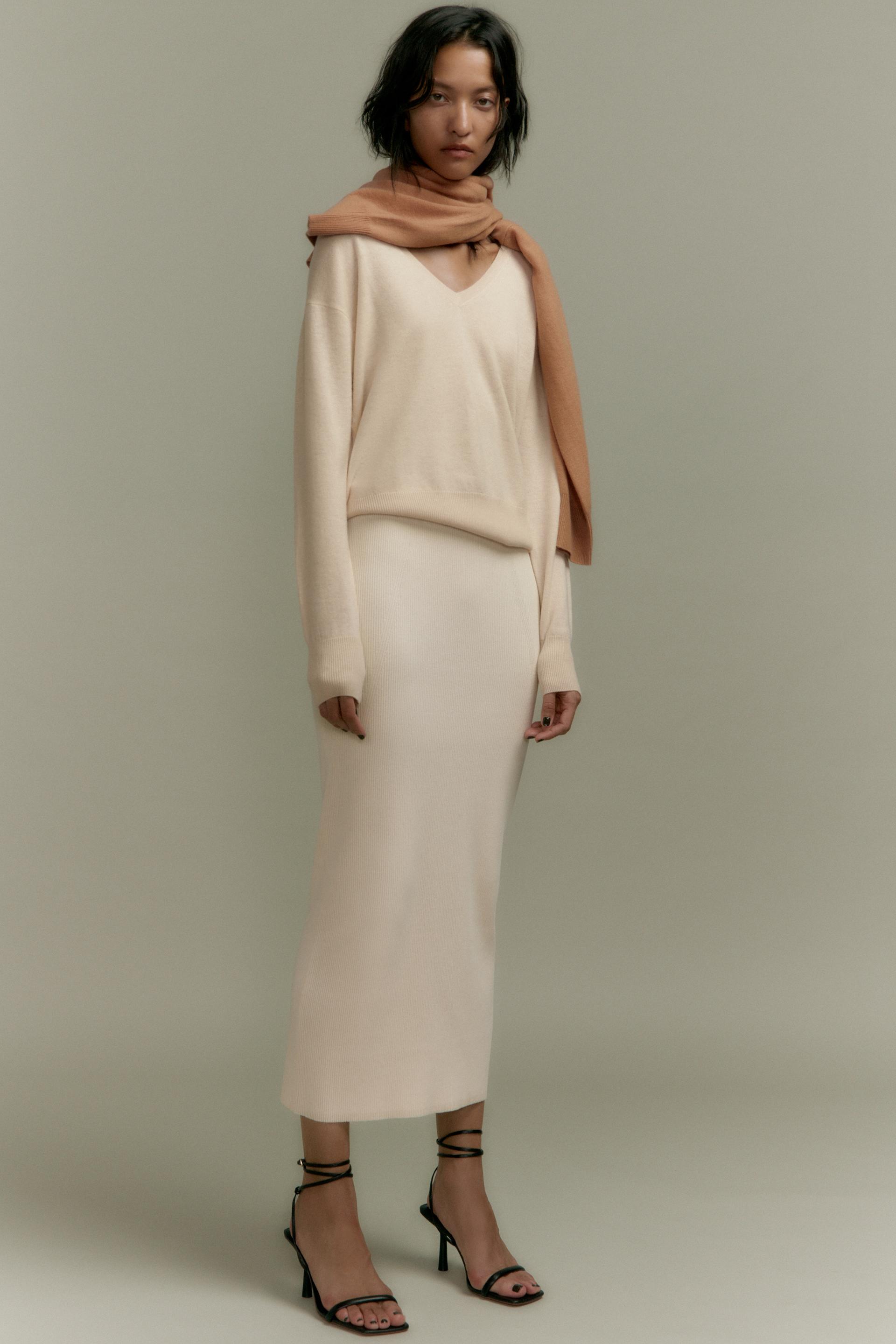 Zara - Extra Soft 100% Wool Sweater - Vanilla - Women