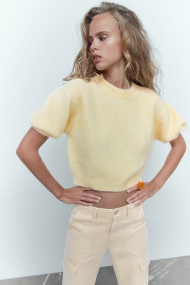Image 0 of SOFT-TOUCH KNIT SWEATER from Zara