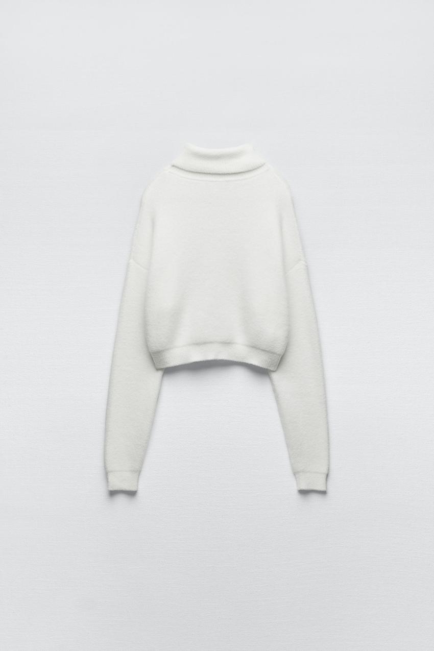 Zara cropped roll neck Clearance