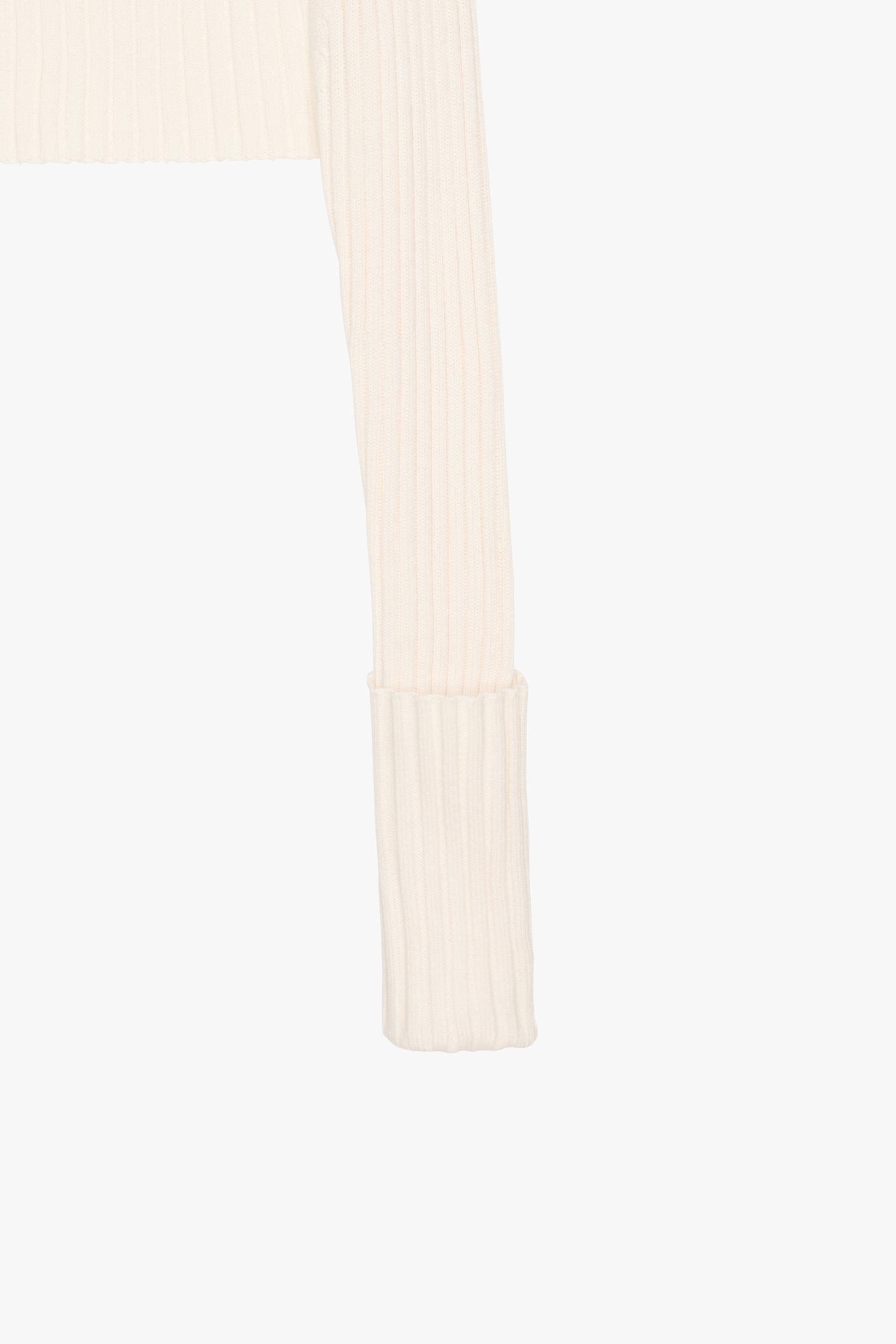 Zara - Ribbed Arm Warmers Kaia x Zara - Ecru - Women