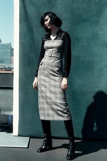 Image 0 of PLAID DRESS from Zara